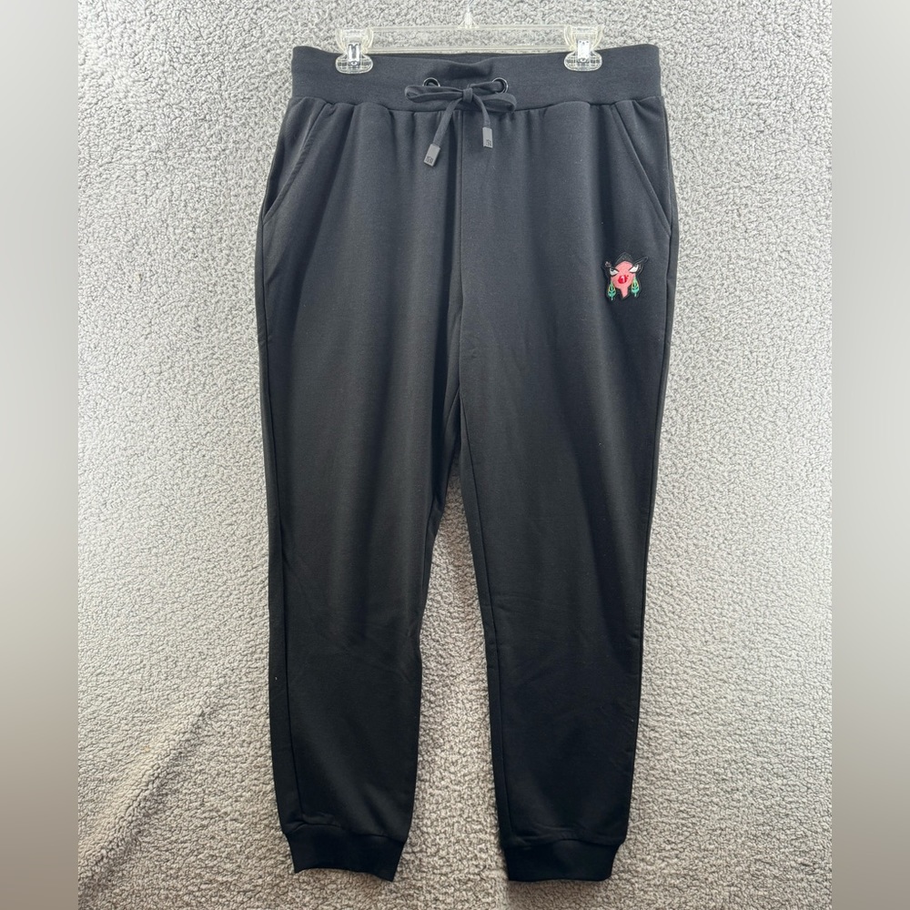 Badley Mischka Terry Knit Lounge Joggers Pants Size Large NWT